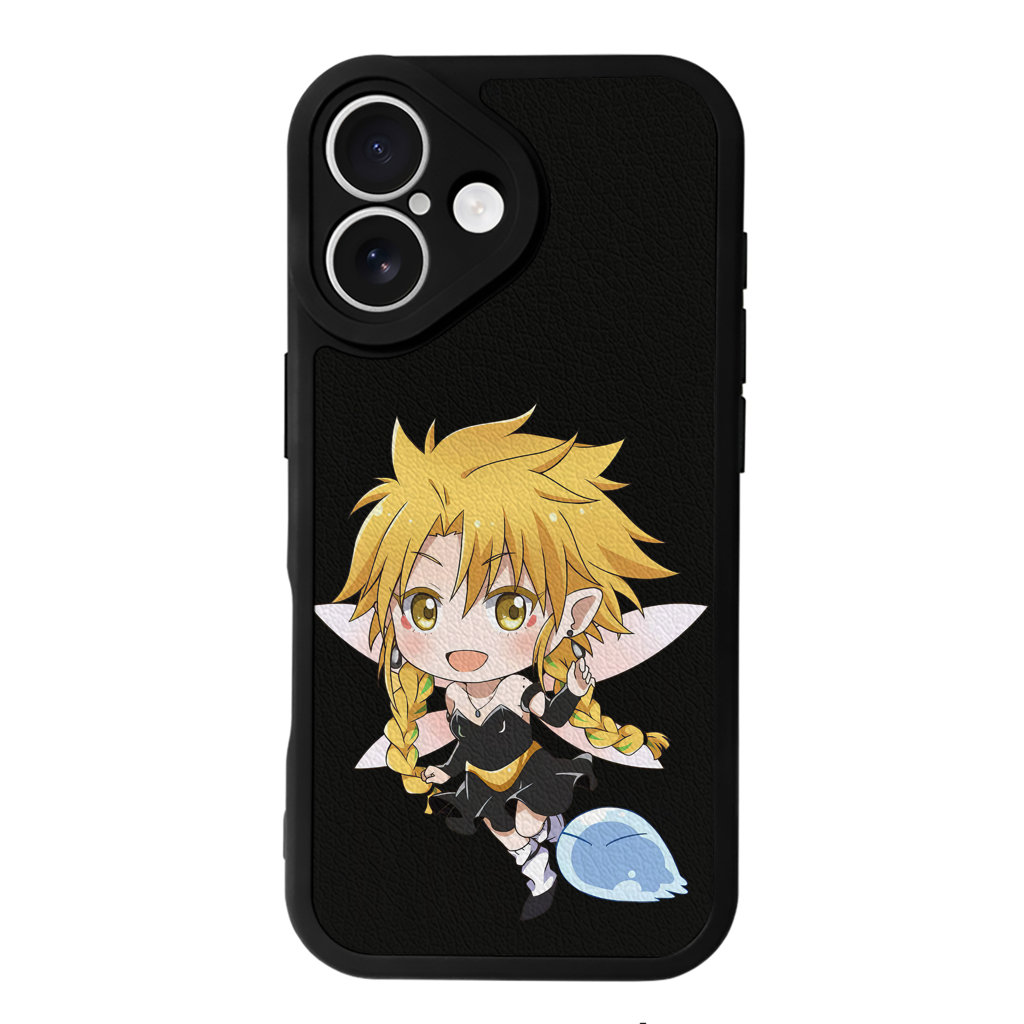 （画像用） 転スラ Regarding Reincarnated to Slime 【iPhone 16シリーズ対応】シリコンスマホケース（レザー調） 材質：シリコン